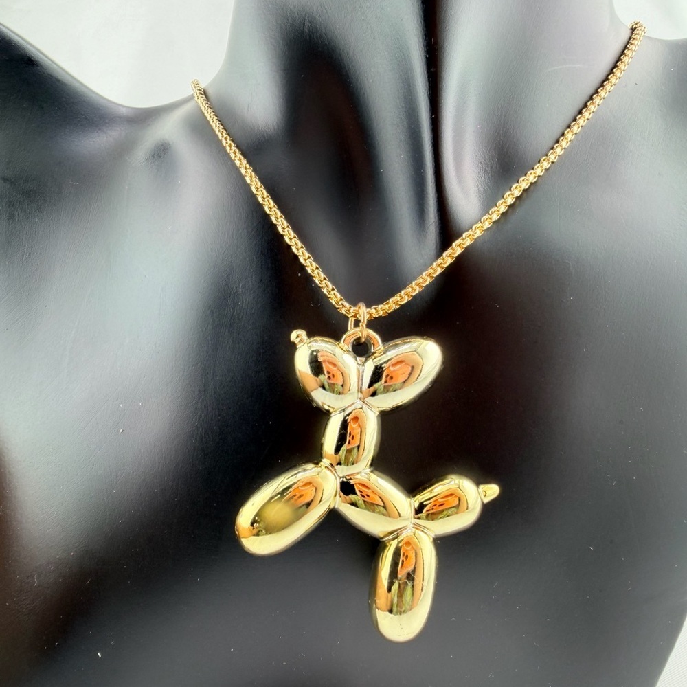 New!!! Anthropologie Gold Balloon Animal Necklace
